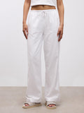 Womens Linen Trouser in White