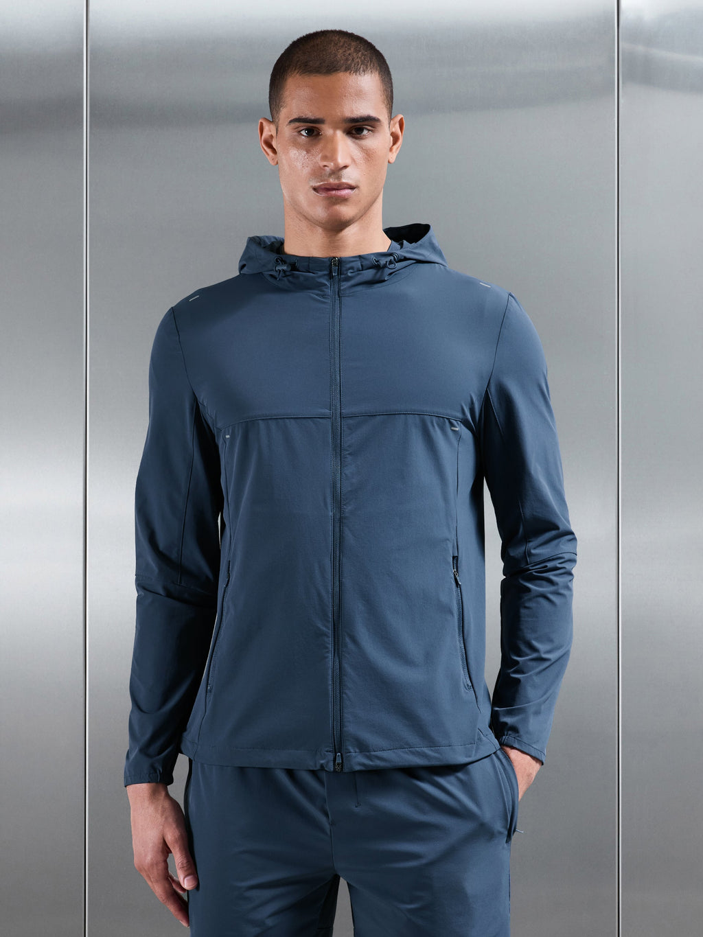Active Windbreaker in Steel Blue