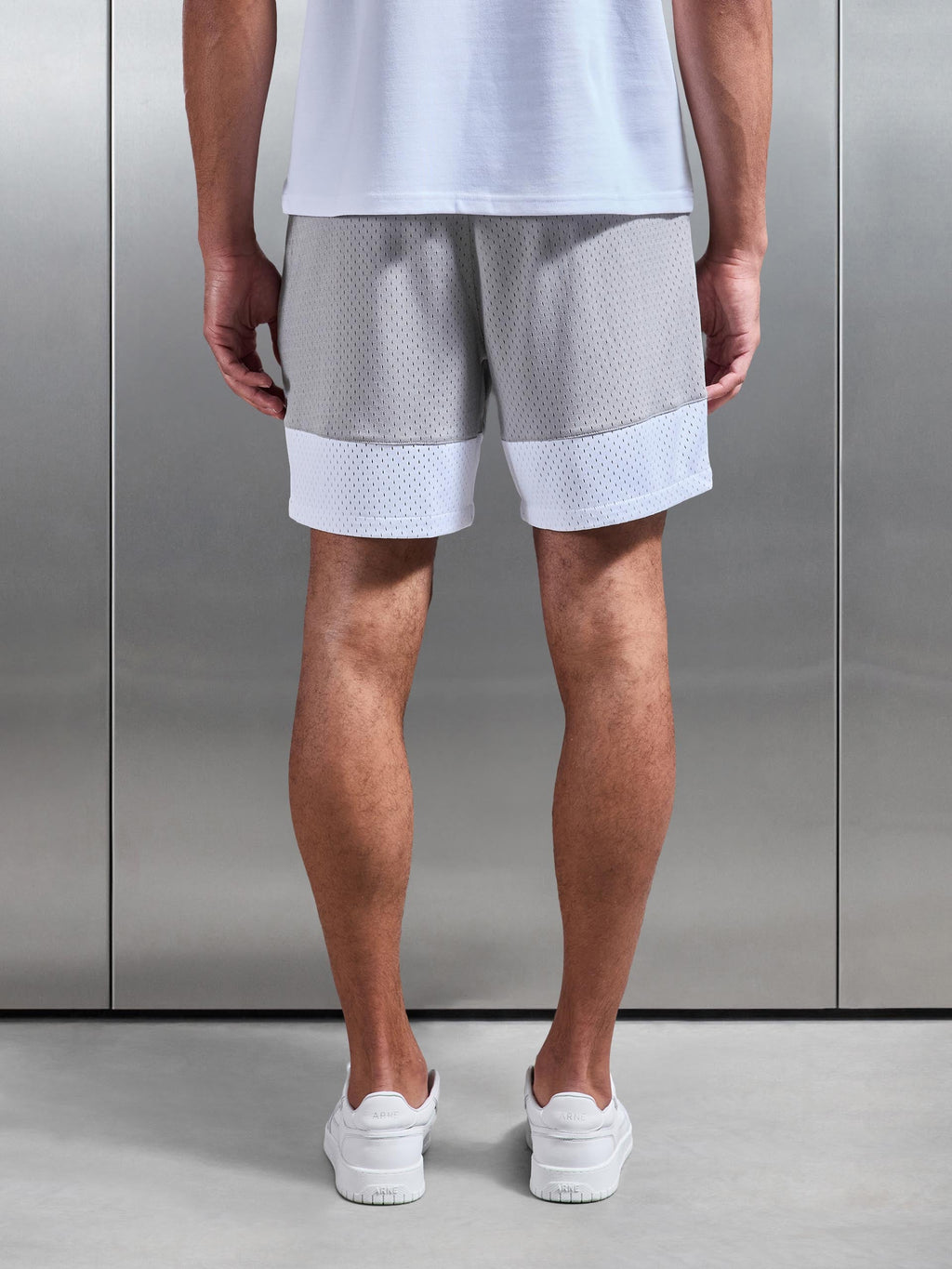 AirTech Colour Block Mesh Short in Mid Grey