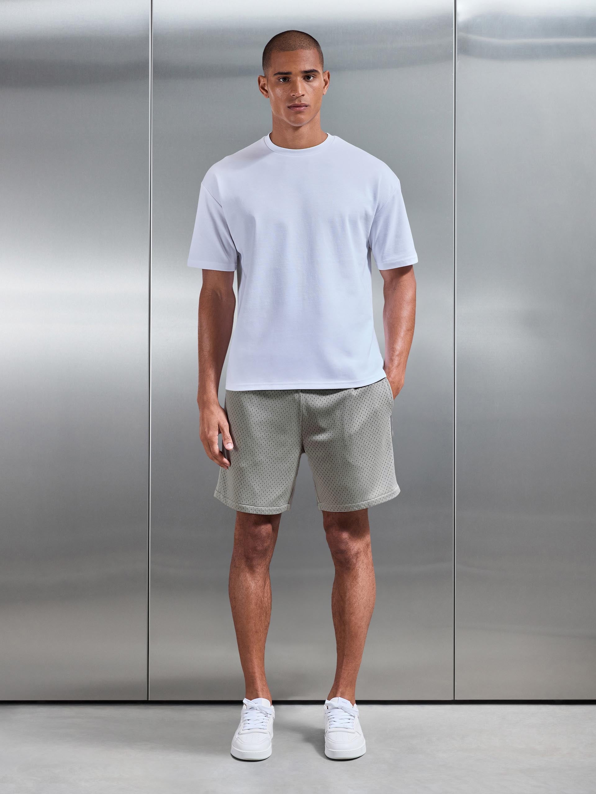 AirTech Mesh Short in Stone