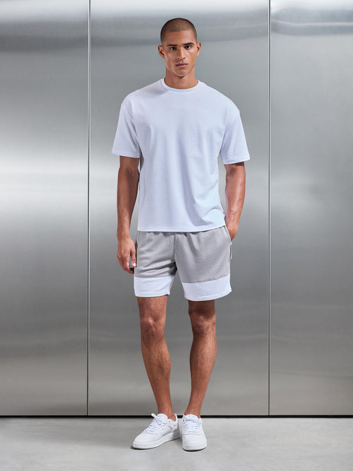 AirTech Colour Block Mesh Short in Mid Grey