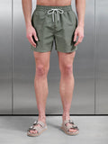 Amalfi Drawstring Printed Swim Short in Sage