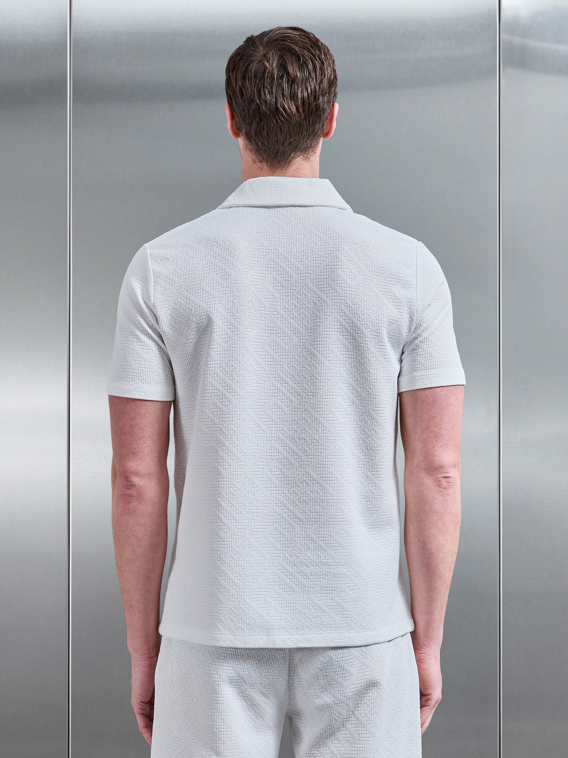 Aztec Revere Collar Shirt in White