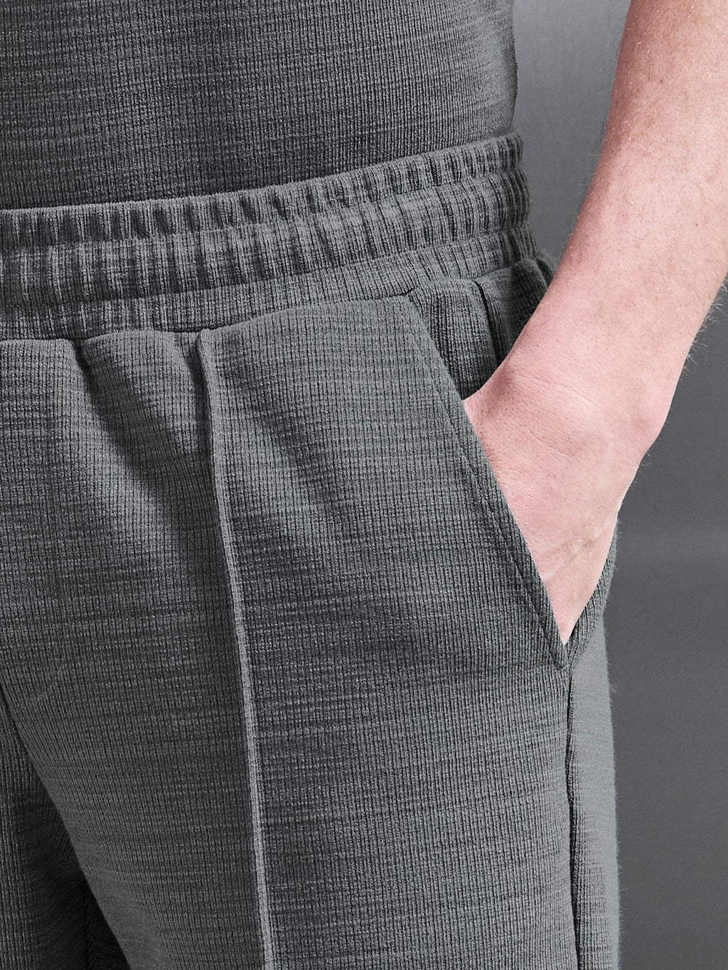 Cavour Textured Short in Grey