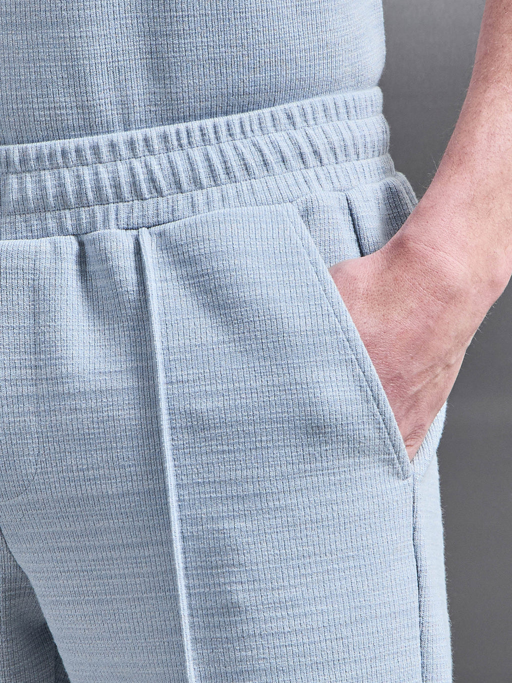 Cavour Textured Short in Soft Blue