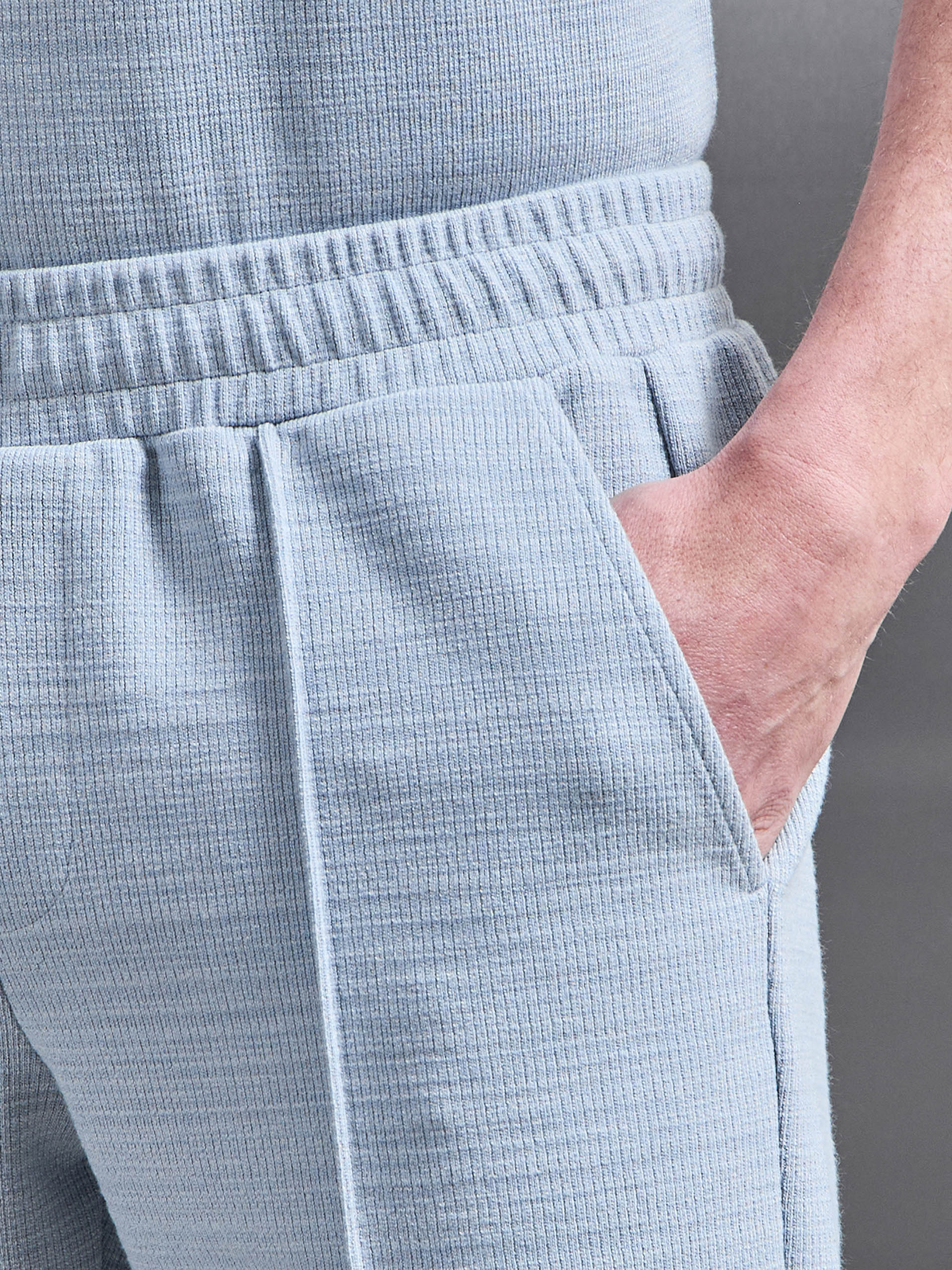 Cavour Textured Short in Soft Blue