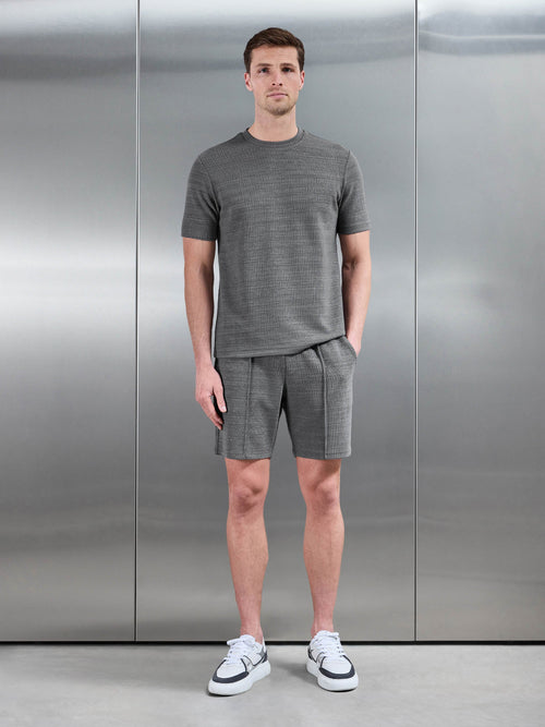 Cavour Textured T-Shirt in Grey
