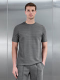 Cavour Textured T-Shirt in Grey