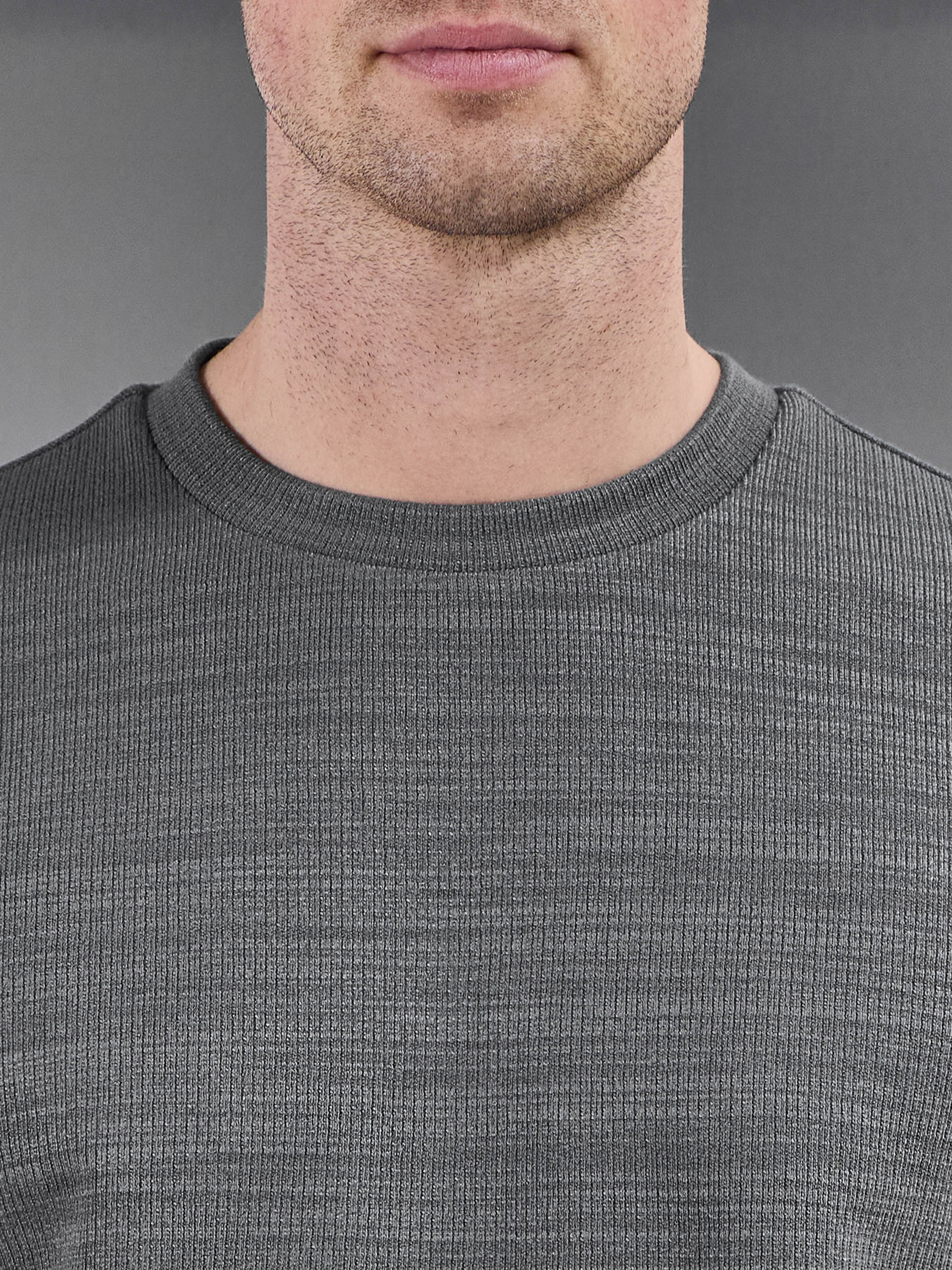 Cavour Textured T-Shirt in Grey