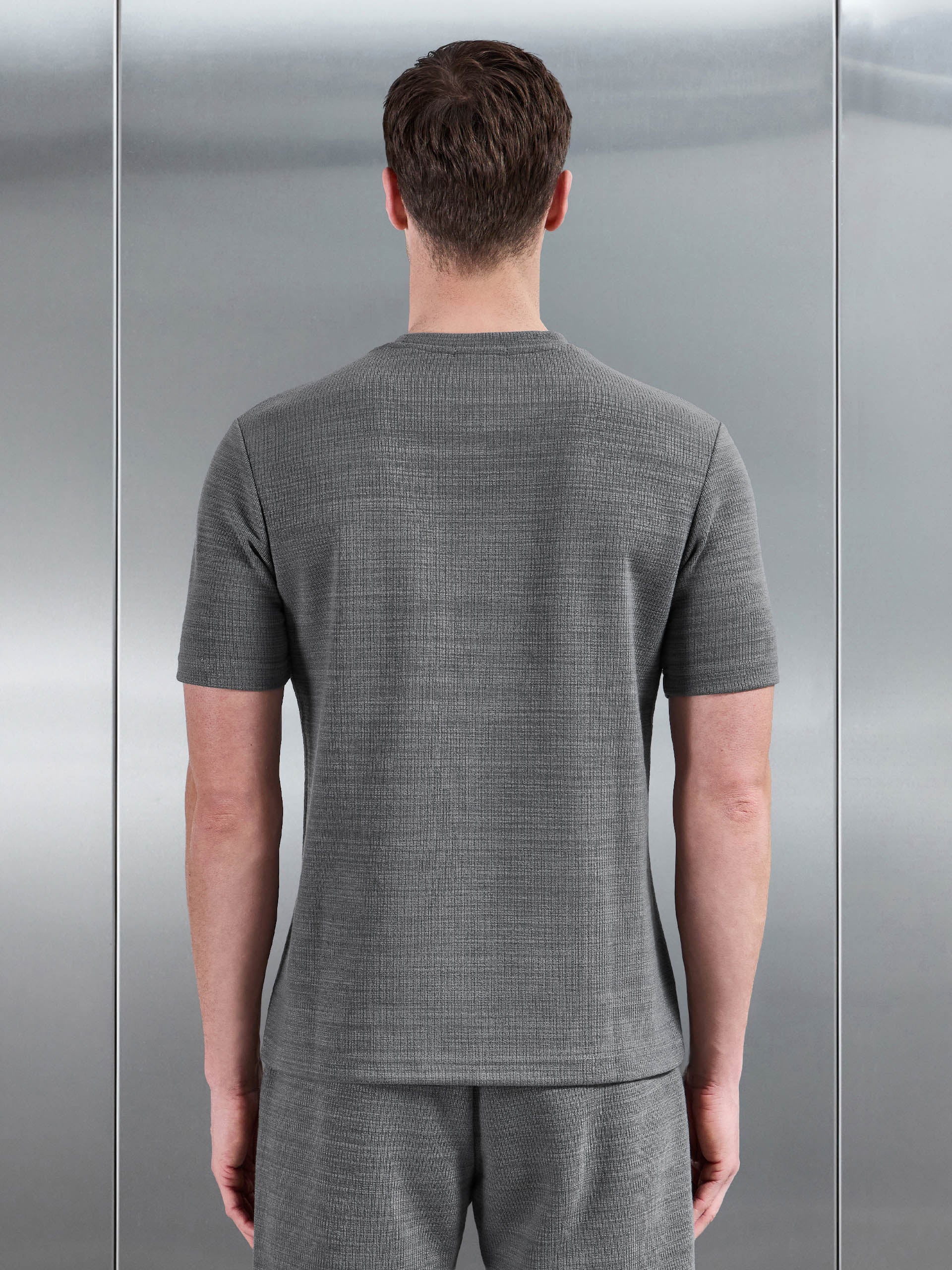 Cavour Textured T-Shirt in Grey