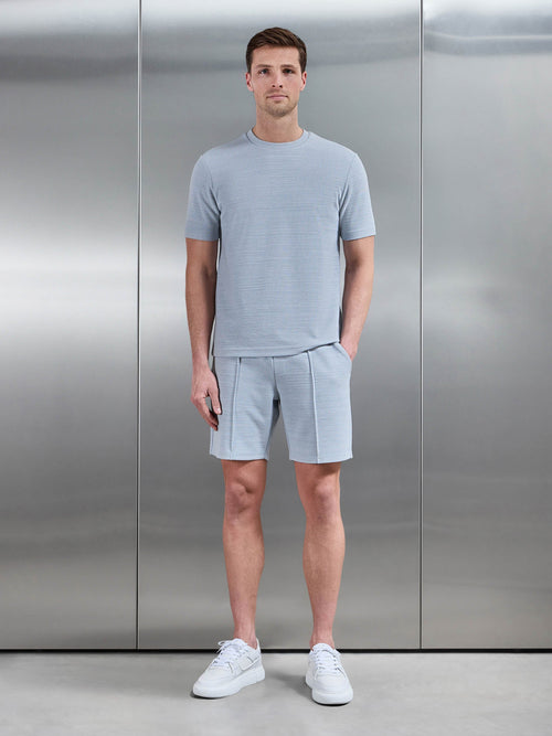 Cavour Textured T-Shirt in Soft Blue