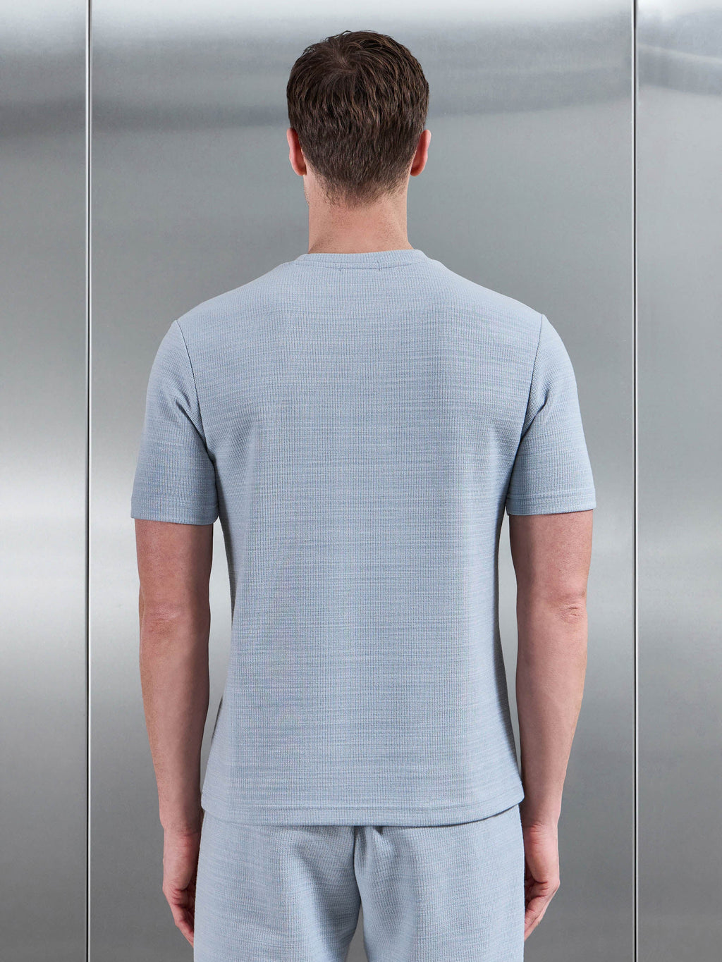 Cavour Textured T-Shirt in Soft Blue