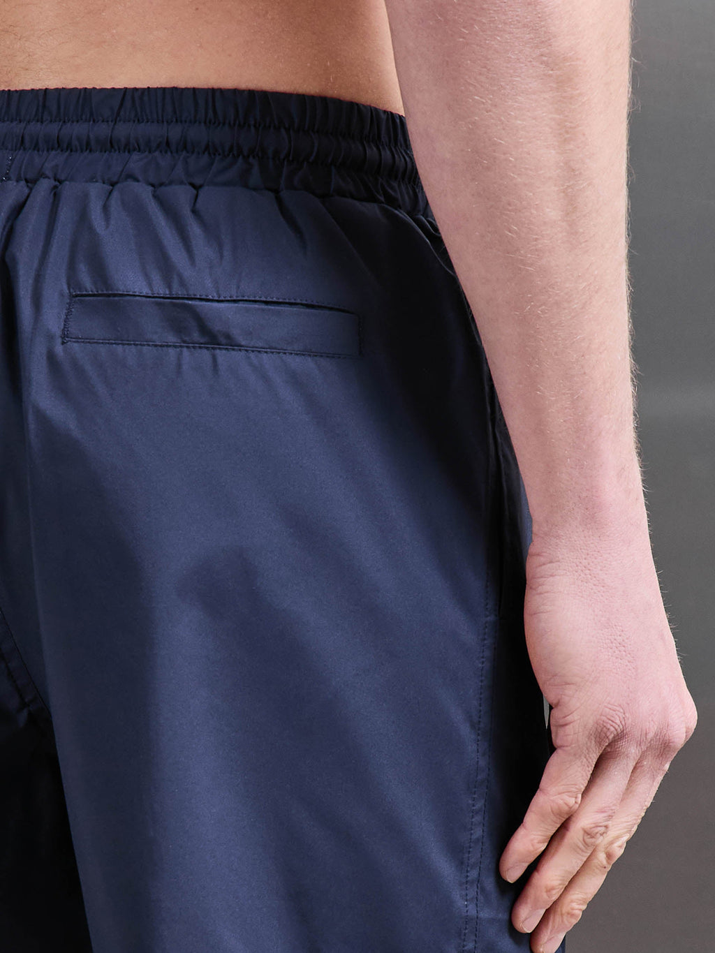 Essential Drawstring Shell Swim Short in Navy