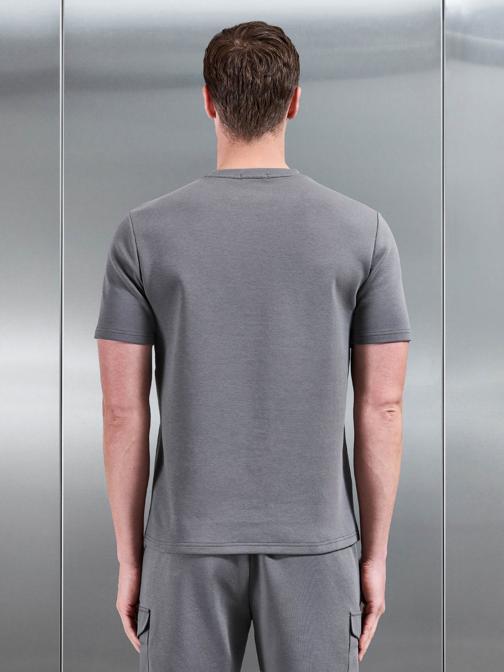 Everyday Luxe Hybrid Cargo T-Shirt in Grey