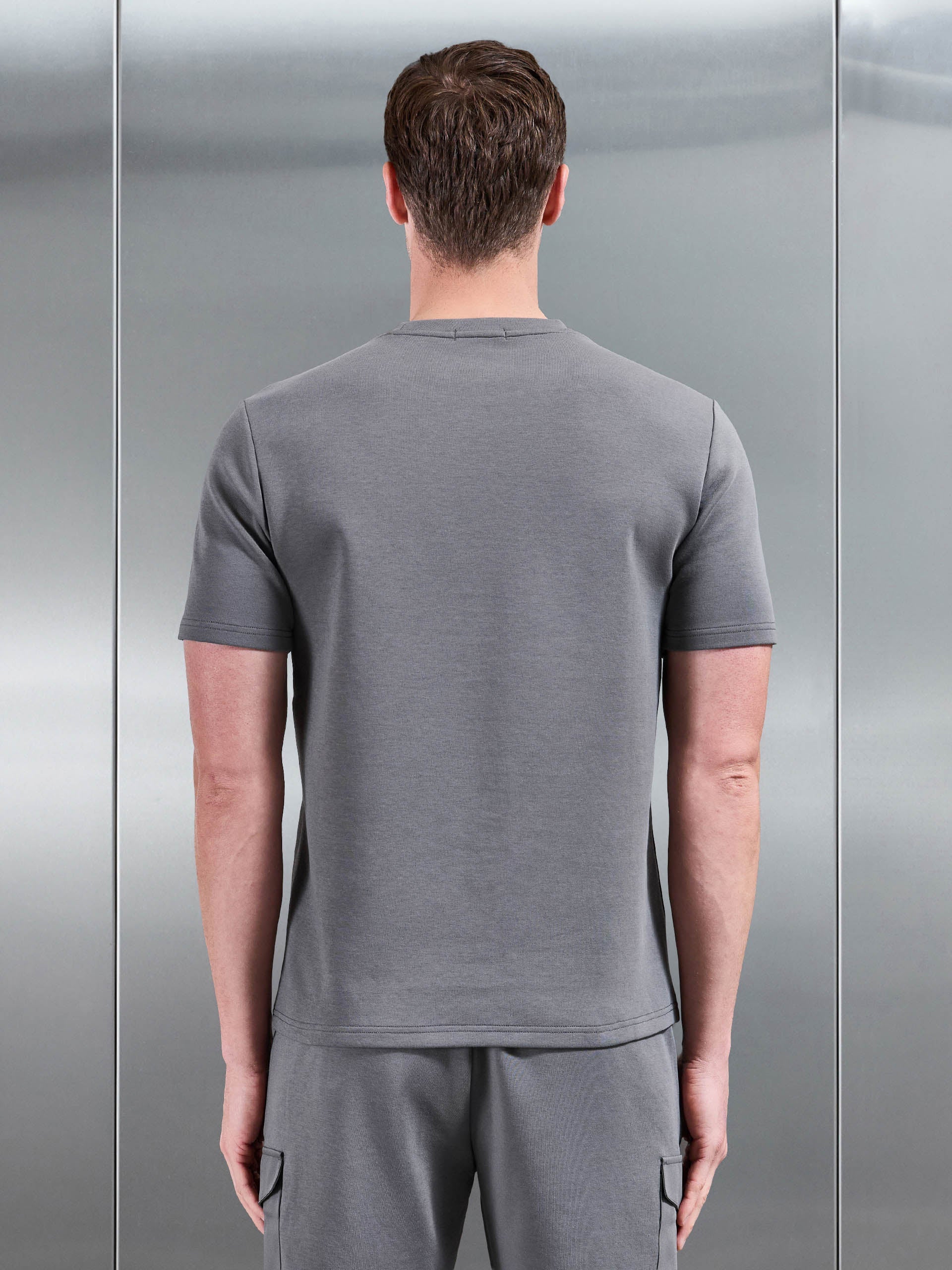 Everyday Luxe Hybrid Cargo T-Shirt in Grey