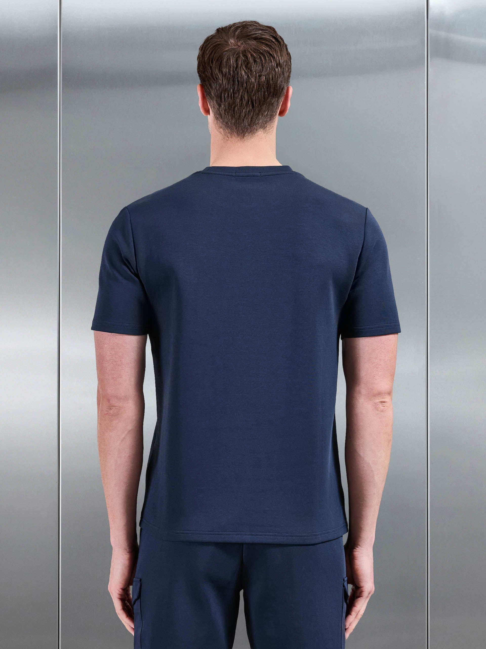 Everyday Luxe Hybrid Cargo T-Shirt in Navy