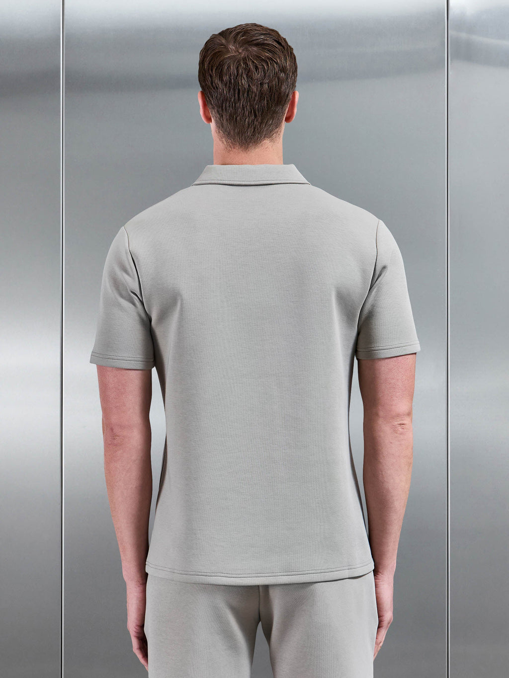 Everyday Luxe Revere Collar Shirt in Stone