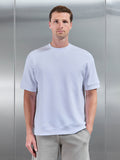 Everyday Luxe Ribbed Relaxed T-Shirt in White