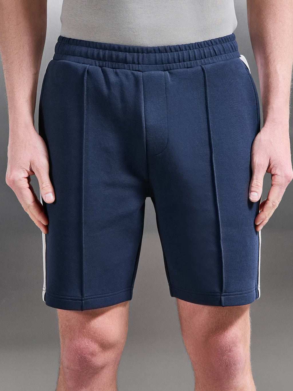 Everyday Luxe Side Stripe Short in Navy