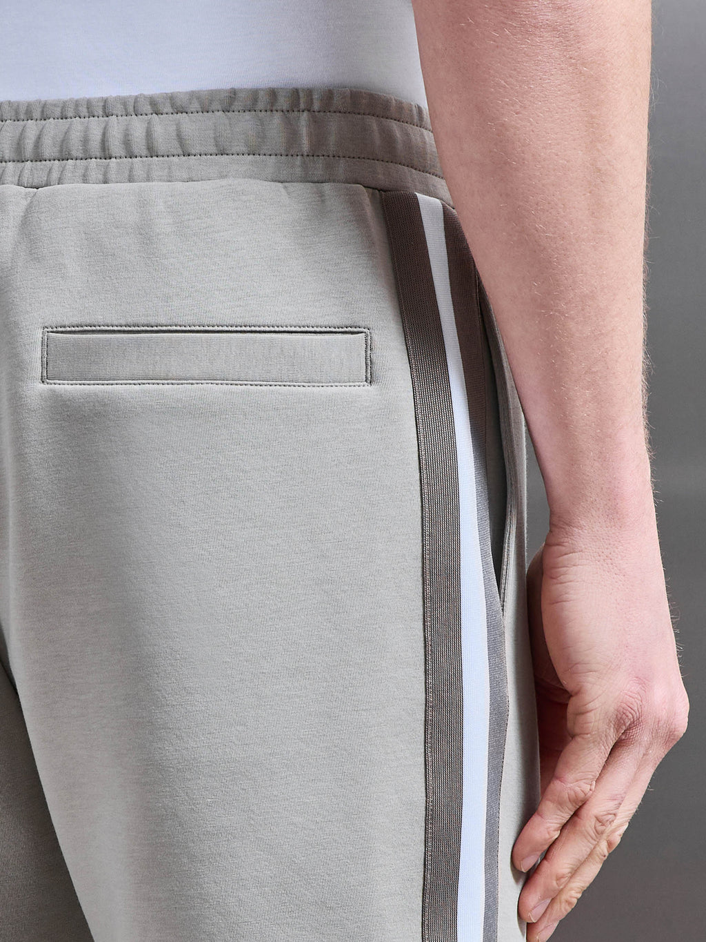 Everyday Luxe Side Stripe Short in Stone