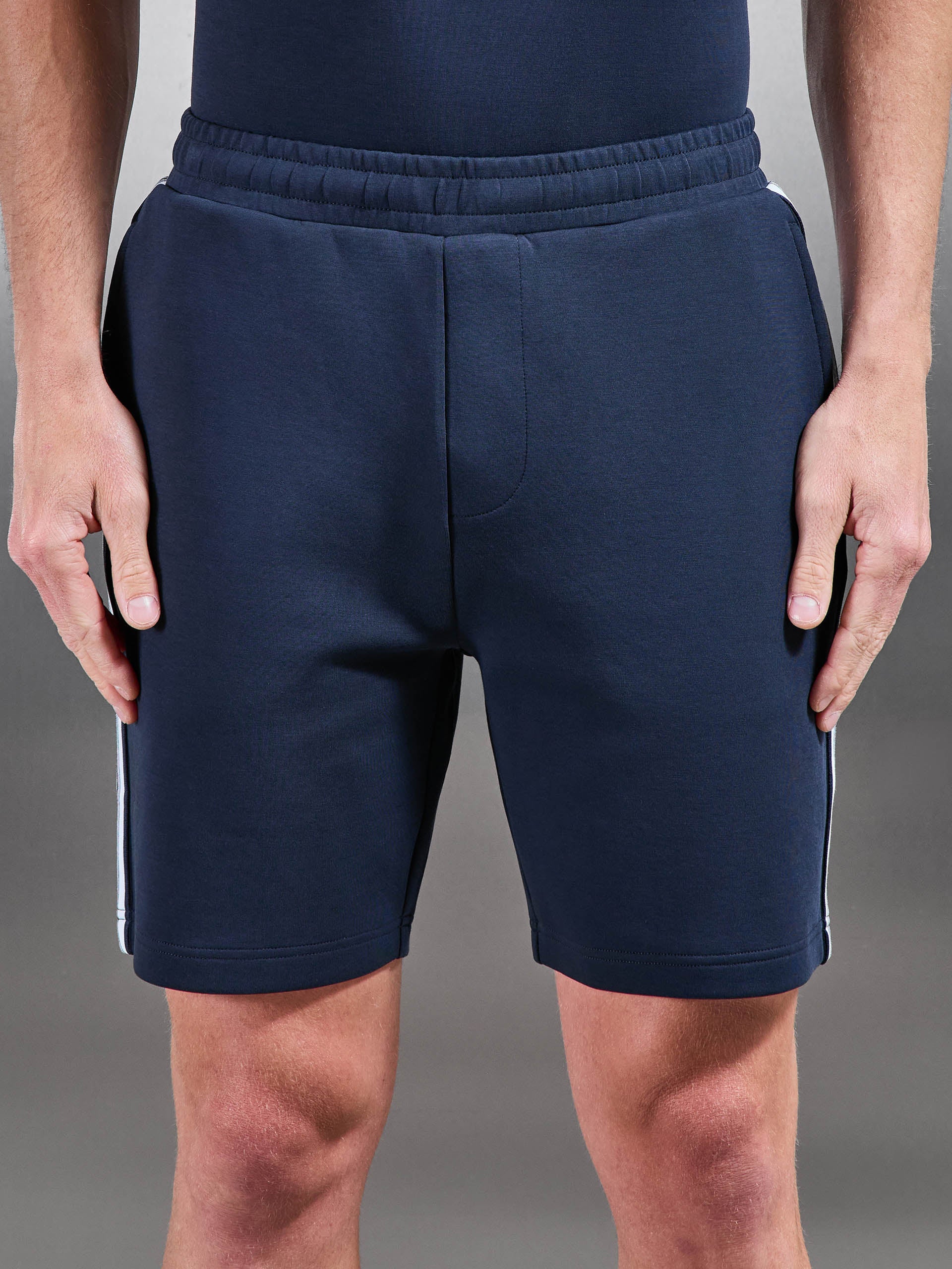 Everyday Luxe Stripe Short in Navy