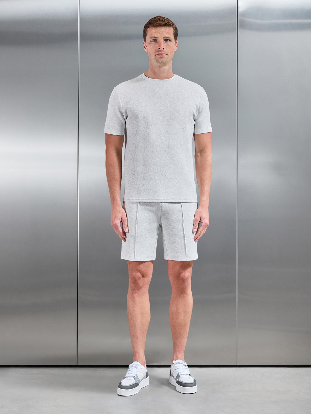 Everyday Luxe T-Shirt in White Marl