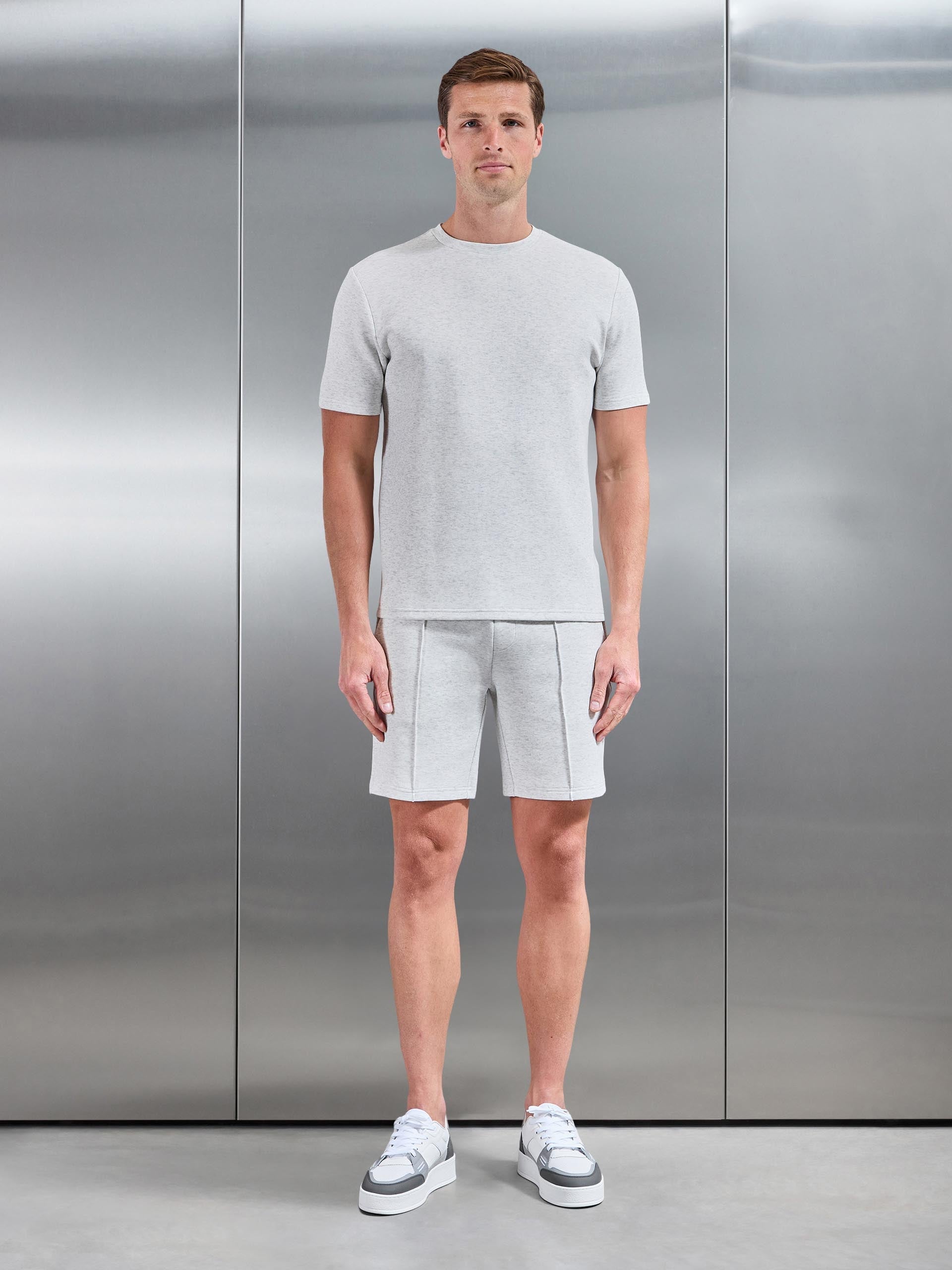 Everyday Luxe T-Shirt in White Marl