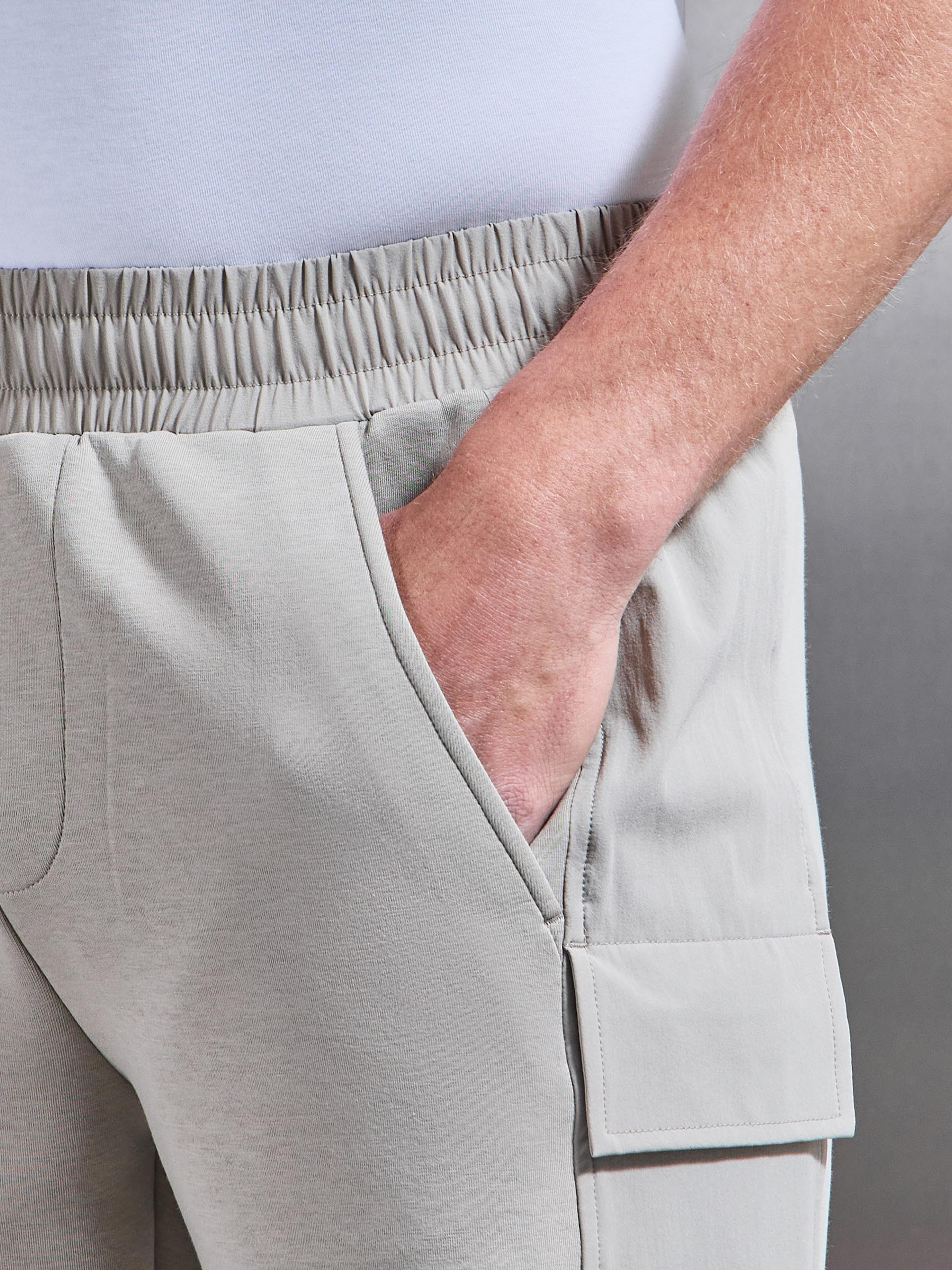 Hybrid Cargo Short in Stone