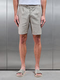 Linen Tailored Short in Light Sage
