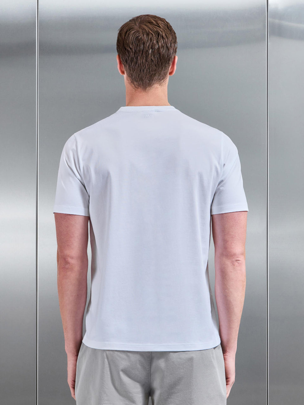 Mercerised Cotton T-Shirt in White