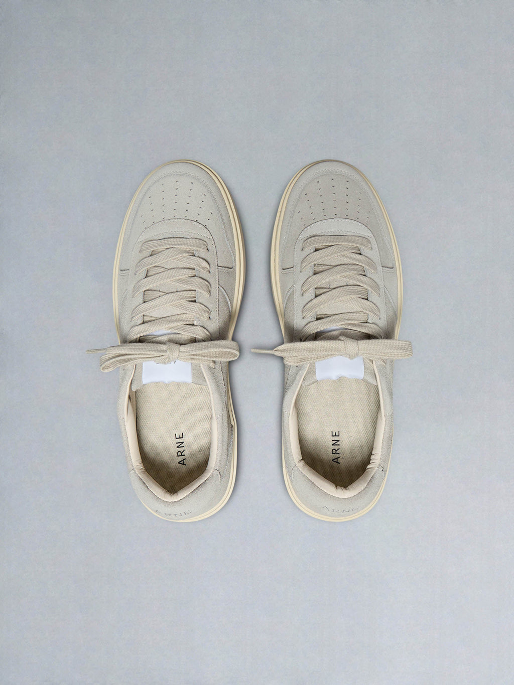 Mid Court Trainer in Stone Suede