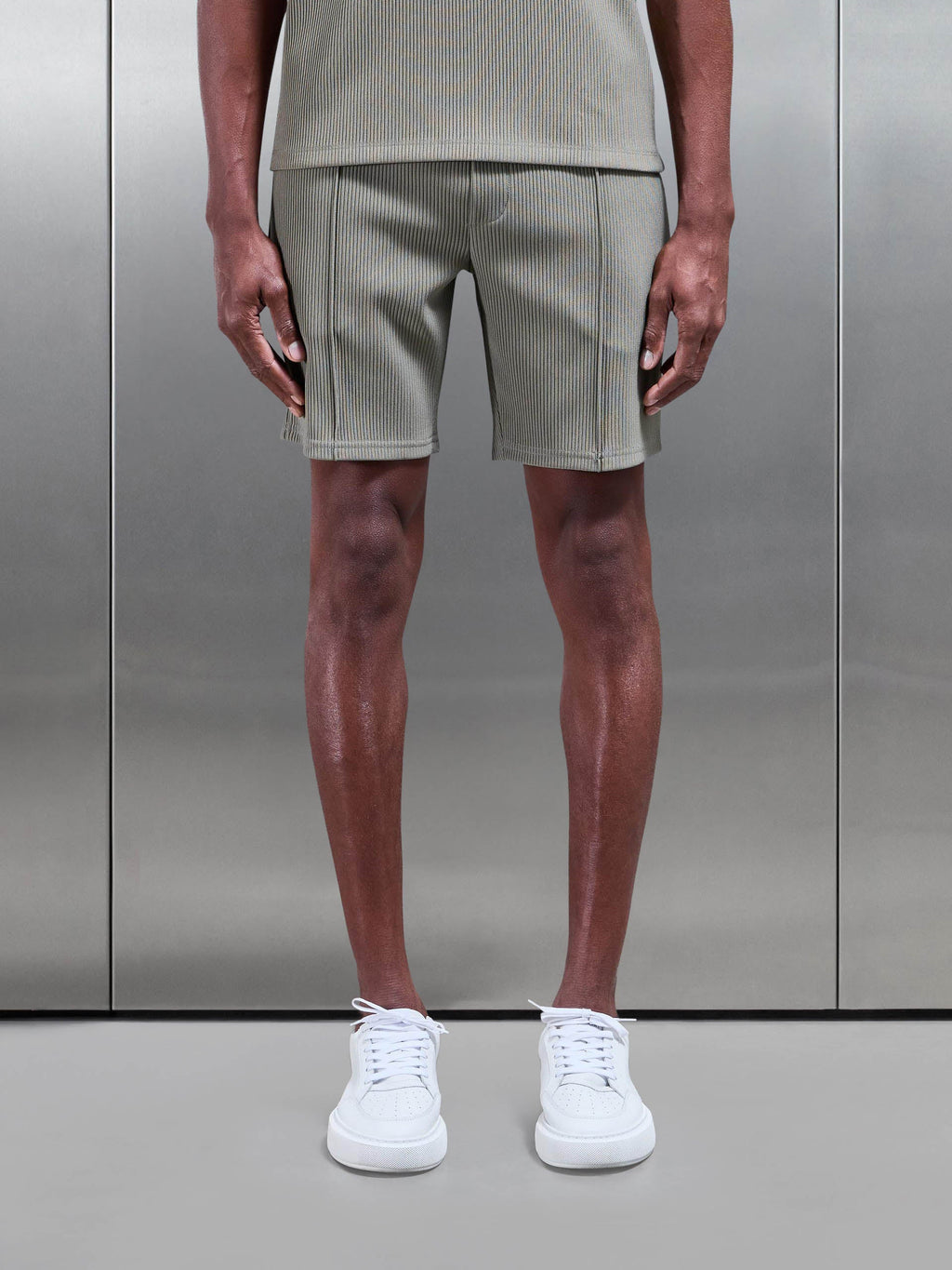 Pleated Short in Sage