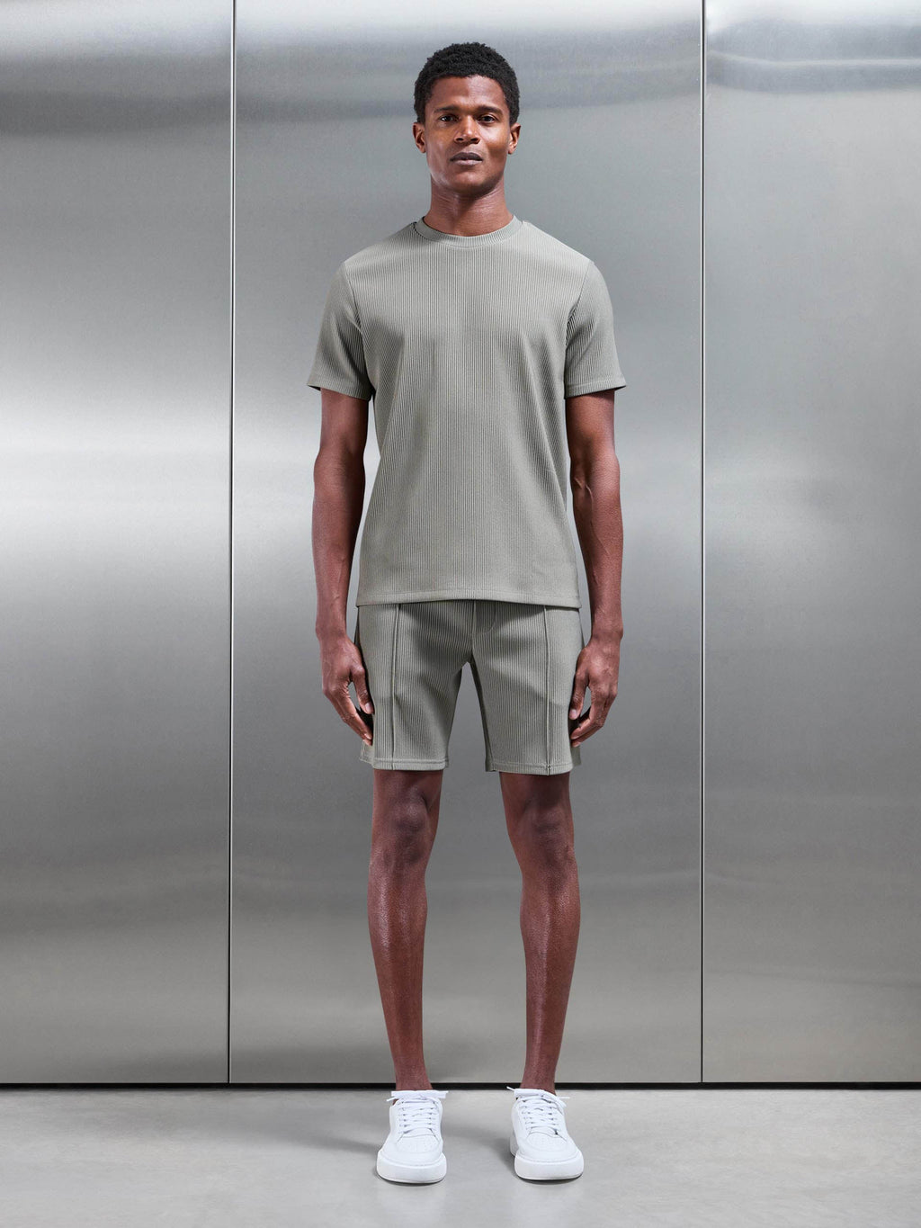 Pleated Short in Sage