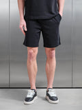 Relaxed Fit Cotton Short in Black