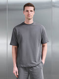 Relaxed Fit Cotton T-Shirt in Grey