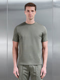 Textured Interlock T-Shirt in Sage