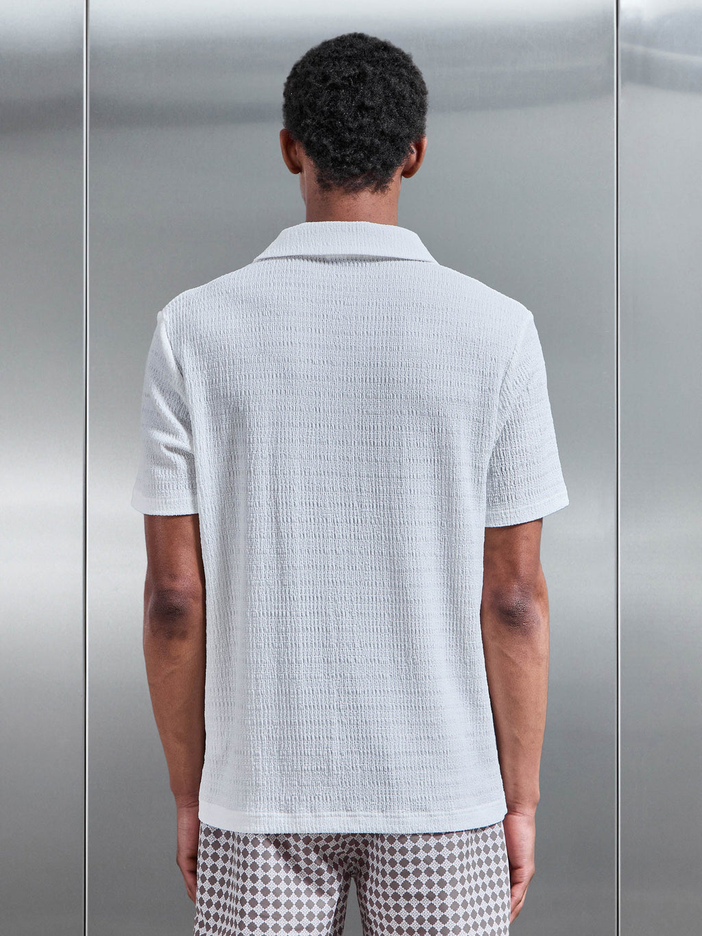To The Beach Revere Collar Shirt in White
