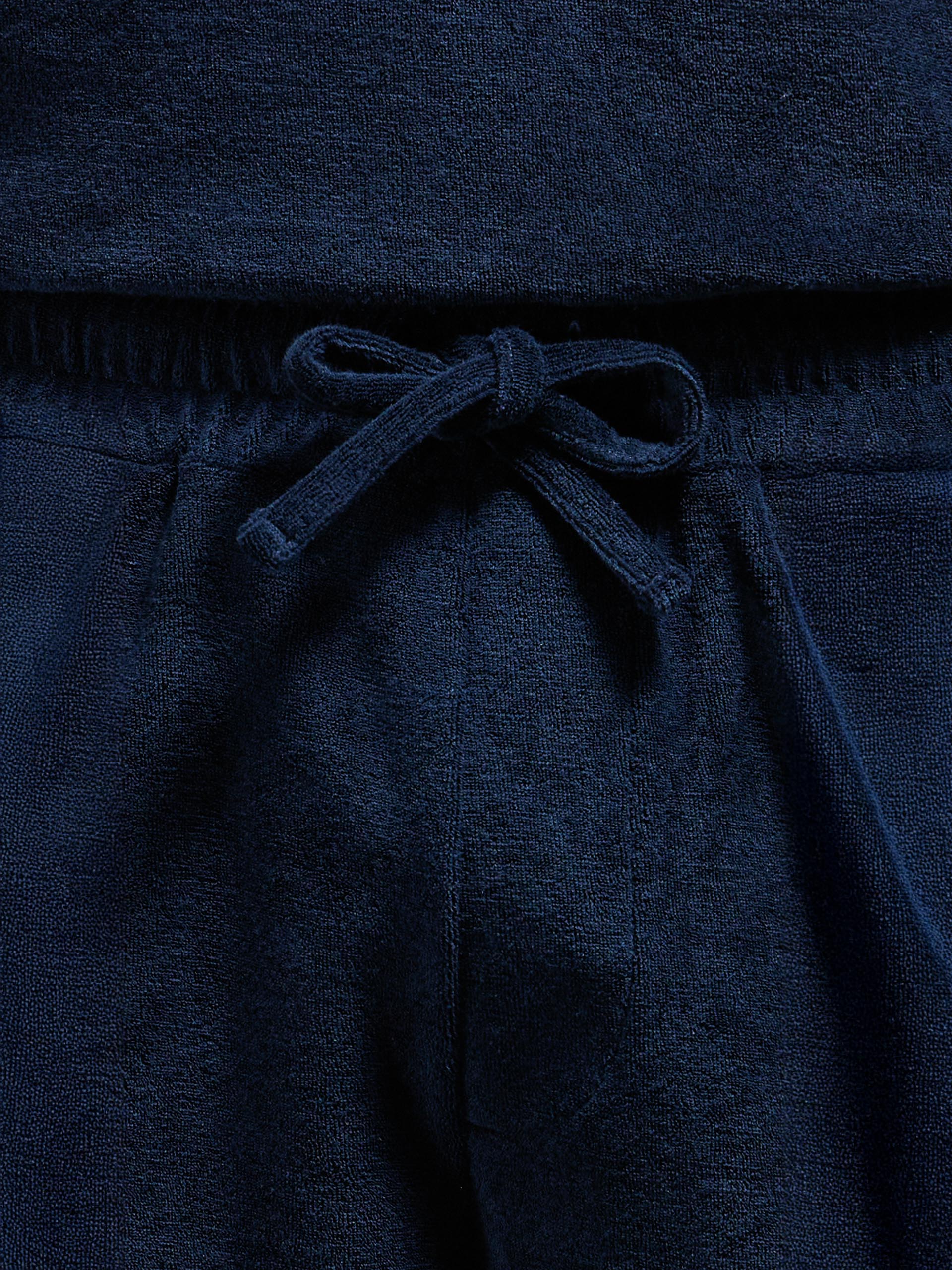 Towelling Short in Navy
