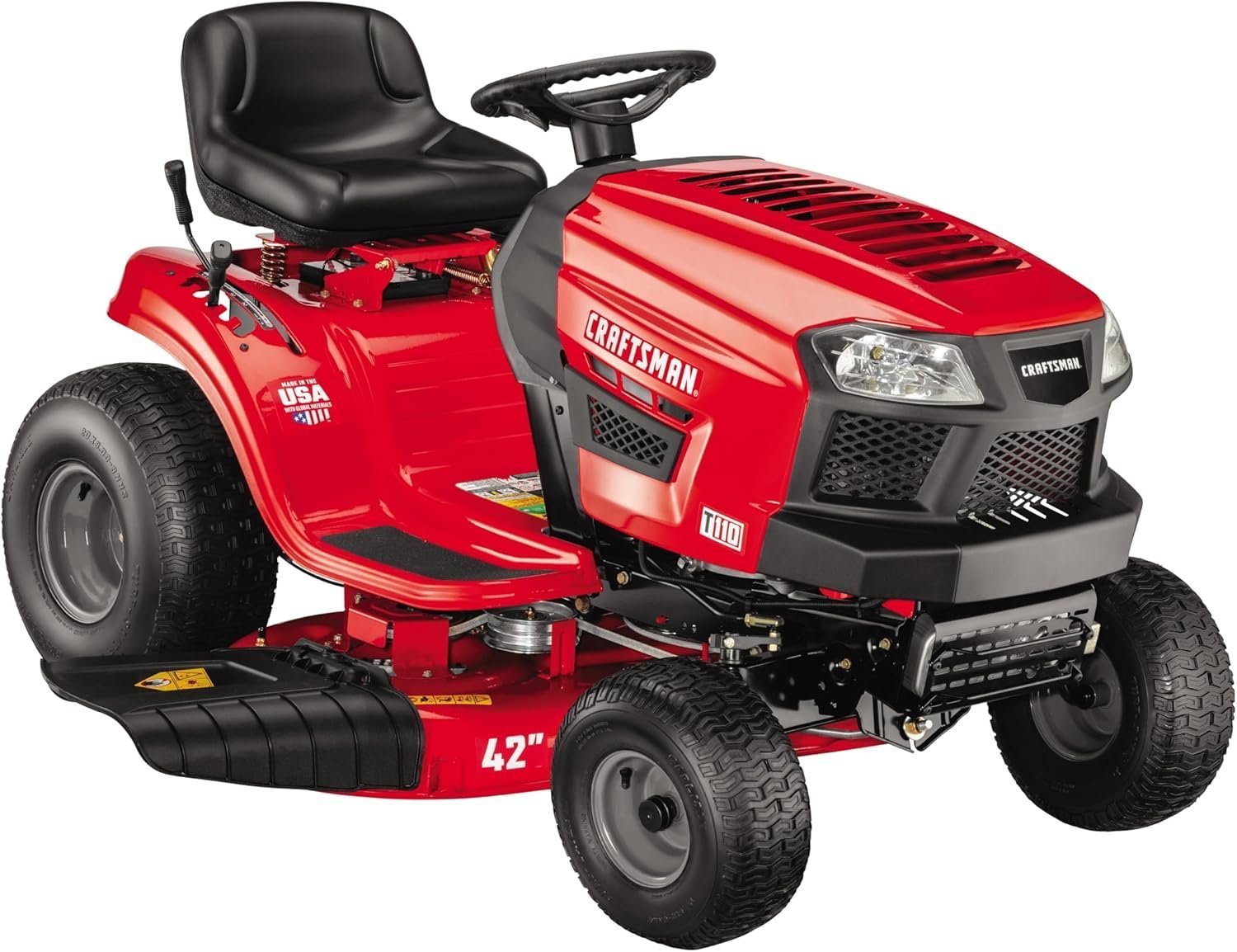 CRAFTSMAN 42-Inch Gas Riding Lawn Mower with Gear Drive - Image 6
