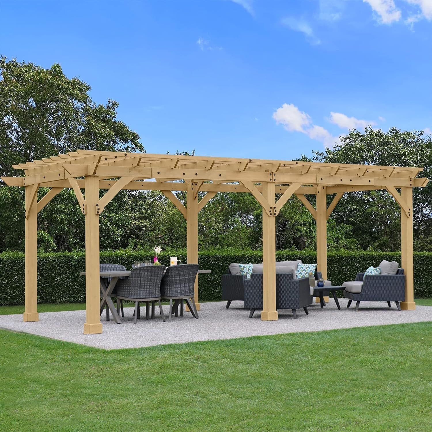 Yardistry 10 x 22 Meridian Pergola - Image 7