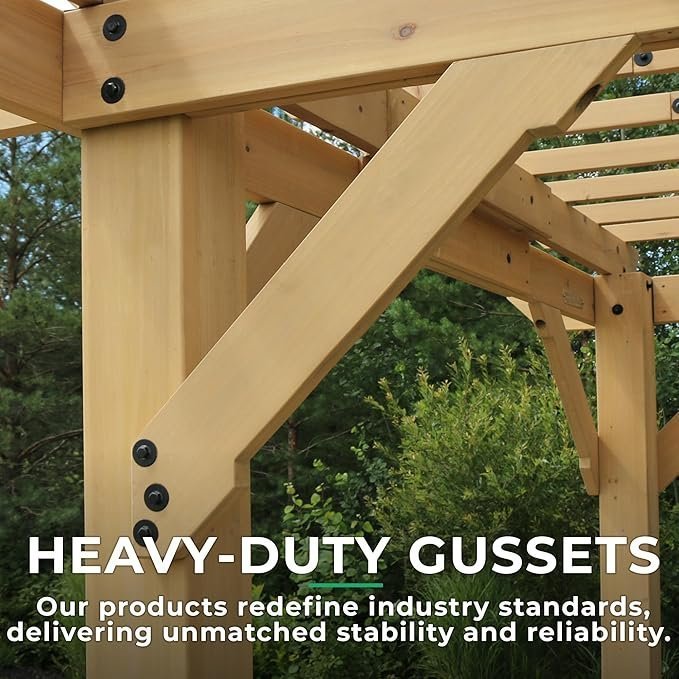 Yardistry 10 x 22 Meridian Pergola - Image 8