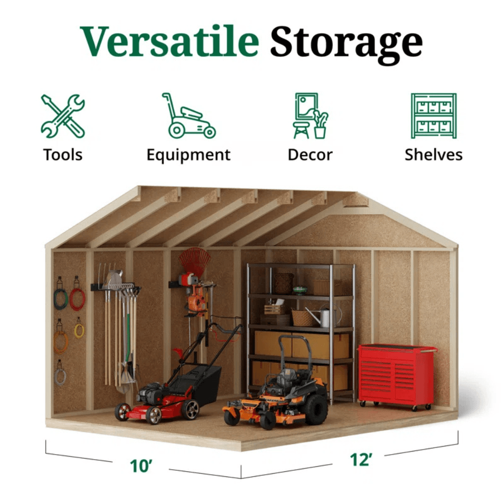 Value Workshop Outdoor Wood Storage Shed - Image 3