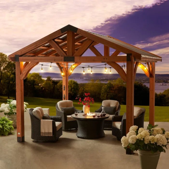 Backyard Discovery Brookdale 12 x 10 All Cedar Wooden Gazebo - Image 2