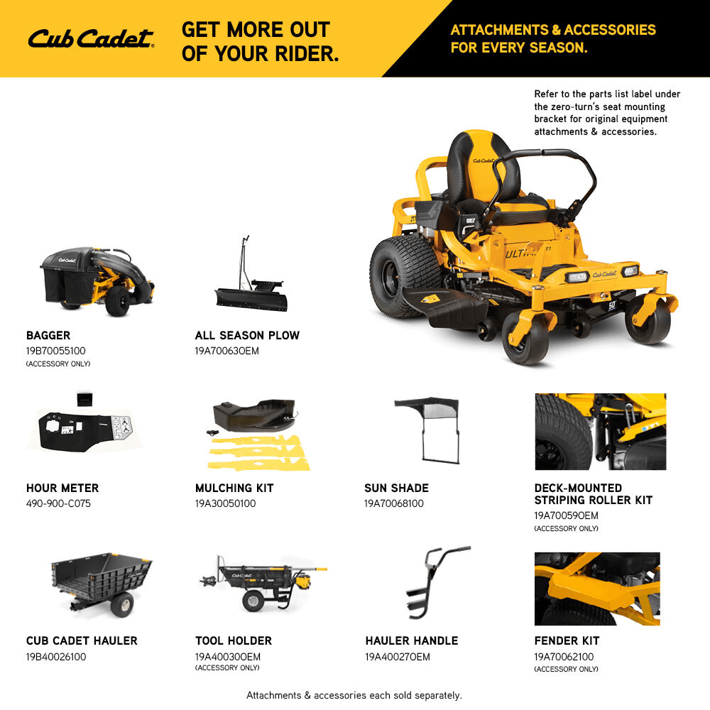 Cub Cadet Ultima ZT1 –50” 25HP V-Twin Kohler Zero Turn Mower - Image 4