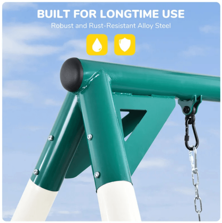 9.5′ Heavy-Duty Outdoor Porch Swing Set - Image 3