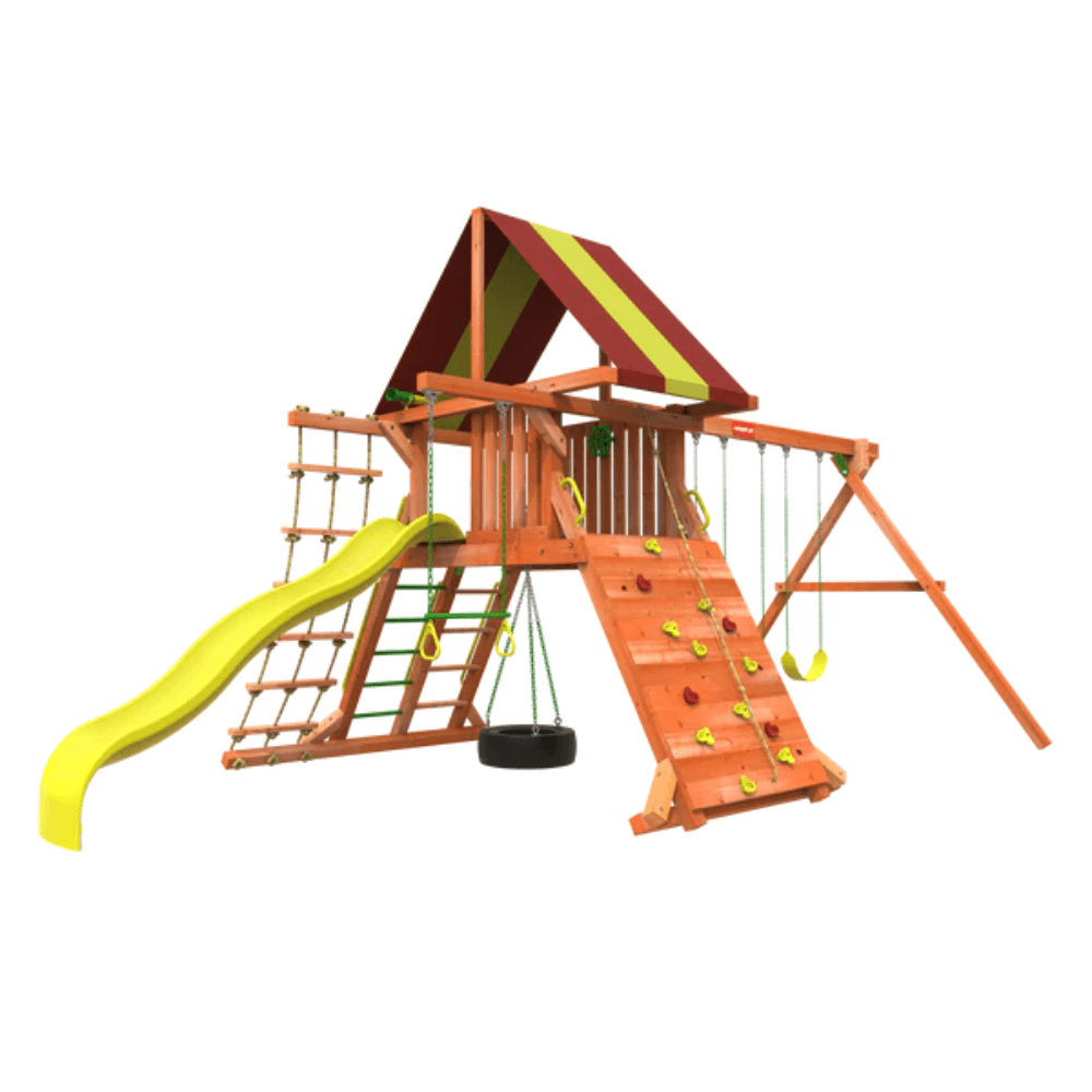 Woodplay Tiger Tower Combo A – Premium Wooden Swing Set for Endless Backyard Fun - Image 2