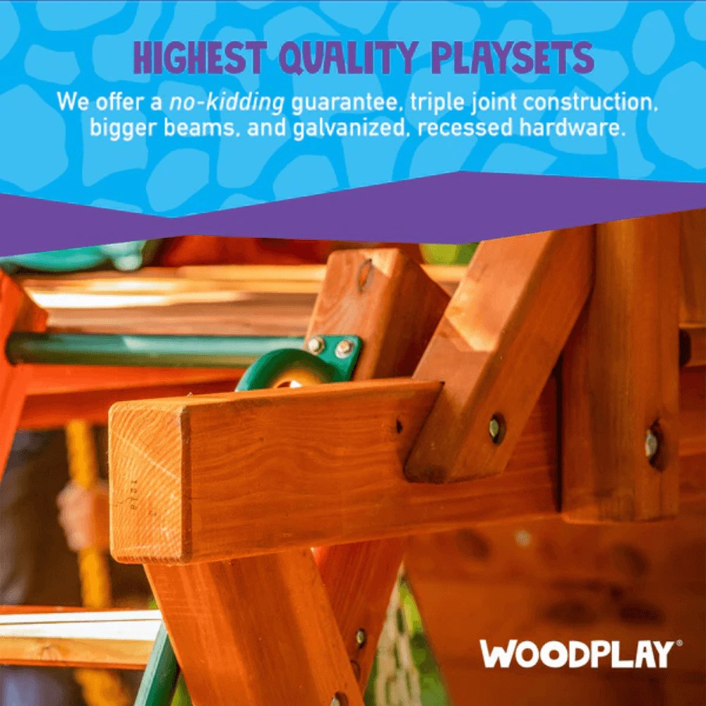Woodplay Tiger Tower Combo A – Premium Wooden Swing Set for Endless Backyard Fun - Image 5